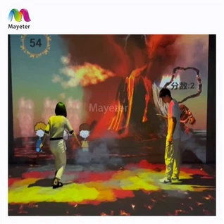 3D ইমারসিভ রুম হলোগ্রাফিক ইন্টারেক্টিভ অগমেন্টেড রিয়েলিটি ওয়াল/ফ্লোর প্রজেকশন গেম